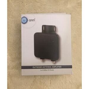 ONN. Outdoor TV Antenna Amplifier, Black